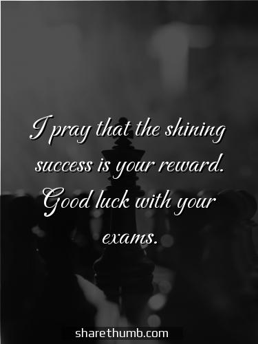 good luck exam wishes for lover